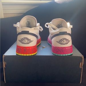 Jordan 1 lows multi colored.